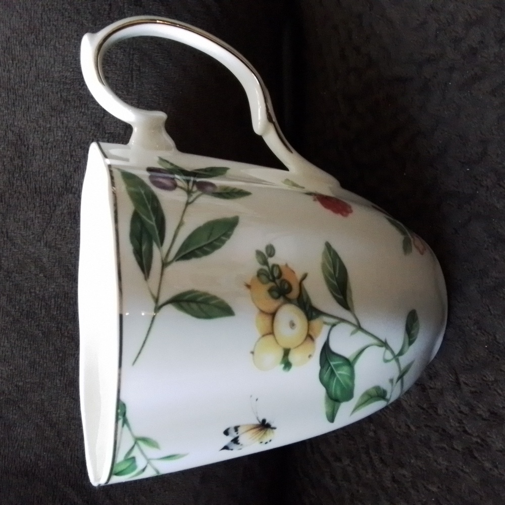 Grace Teaware Floral Tea Cup Coffee Mug Porcelain